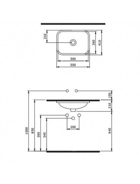 BOCCHİ 1006-001-0125	SCALA TEZGAH ALTI LAVABO 55 CM PARLAK BEYAZ