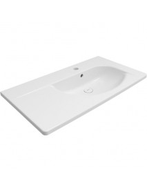 BOCCHİ 1020-001-012 TAORMİNA ARCH ETAJERLİ LAVABO 86 CM PARLAK BEYAZ