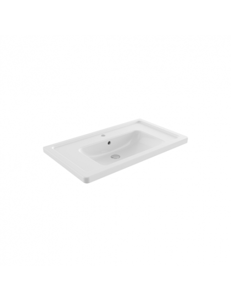 BOCCHİ 1008-001-0126	TAORMİNA PRO ETAJERLİ LAVABO 85 CM BEYAZ