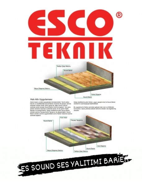 ES SOUND 5 MM SES YALITIM ŞİLTESİ SARI 1 RULO 75 M2